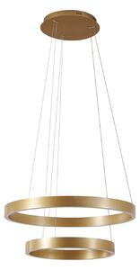 Lampada a sospensione Lucande, Yonam, dimmerabile, Dorato / Ottone, Sala da pranzo, Metallo, Moderno