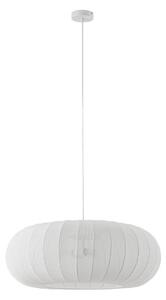 Lampada a sospensione Lindby, Helin, dimmerabile, Bianco, Soggiorno, Tessuto / Tessile, Scandinavo