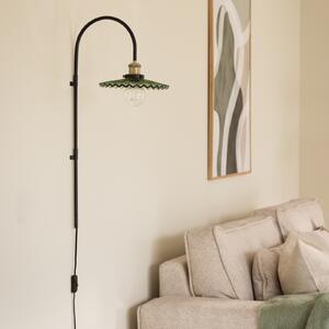 Applique da parete Globen Lighting, COBBLER, Nero, Soggiorno, Vetro, Design