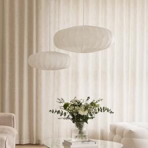 Lampada a sospensione Globen Lighting, dimmerabile, Bianco, Soggiorno, Tessuto / Tessile, Scandinavo