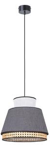 Lampada a sospensione MARKET SET, Singapour XM, dimmerabile, Nero, Soggiorno, Tessuto / Tessile, Design