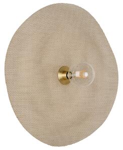 Applique da parete MARKET SET, Rivage L, dimmerabile, Beige, Soggiorno, Tessuto / Tessile, Design