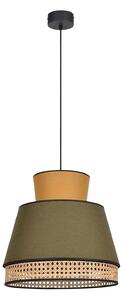 Lampada a sospensione MARKET SET, Singapour M, dimmerabile, Verde, Soggiorno, Tessuto / Tessile, Design