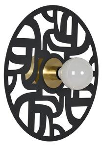Applique da parete MARKET SET, Labyrinthe, dimmerabile, Nero, Soggiorno, Metallo, Design