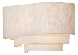 Applique da parete MARKET SET, Pebble, dimmerabile, Beige, Soggiorno, Tessuto / Tessile, Design