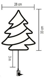 LED Decorazione per finestre natalizie all'aperto 35xLED/230V IP44 bianco caldo/albero