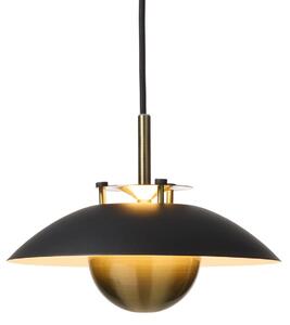 Lampada a sospensione Halo Design, STEPP, dimmerabile, Nero, Sala da pranzo, Metallo, Scandinavo