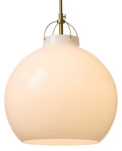 Lampada a sospensione Halo Design, TOSCANA, dimmerabile, Bianco, Sala da pranzo, Vetro, Design