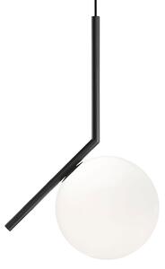 Lampada a sospensione FLOS, IC S1, dimmerabile, Nero, Soggiorno, Vetro, Design