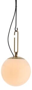 Lampada a sospensione Artemide, nh, dimmerabile, Bianco, Soggiorno, Vetro, Design