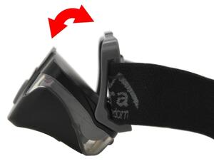 Lampada frontale a LED LED/3xAAA nera