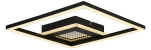 Searchlight 44250BK - plafoniera da soffitto LED dimmerabile QUADRATE LED/24W/230V 36x36 cm