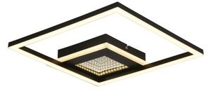 Searchlight 44250BK - plafoniera da soffitto LED dimmerabile QUADRATE LED/24W/230V 36x36 cm
