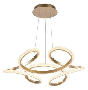 Searchlight 66110CP - Lampadario LED dimmerabile a sospensione con cavo DOODLE LED/40W/230V ottone