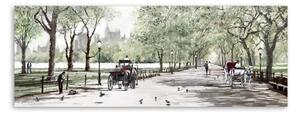 Immagine su tela, 60 x 150 cm Canvas Watercolor Central Park II - Styler