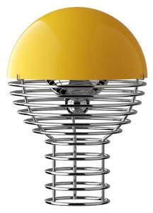 Lampade da tavolo Verpan, Wire, dimmerabile, Giallo, Soggiorno, Acciaio inossidabile, Design