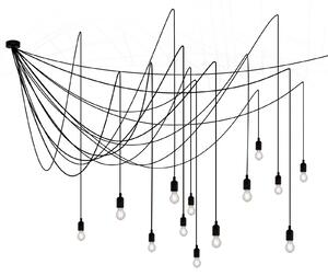 Lampada a sospensione SELETTI, LED Maman, dimmerabile, Nero, Soggiorno, Plastica, Moderno