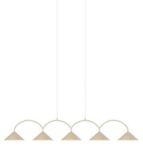 Lampada a sospensione Globen Lighting, CURVE 5, dimmerabile, Beige, Cucina, Metallo, Vintage