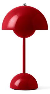 Lampade da tavolo &Tradition, Flowerpot VP9, dimmerabile, Rosso, Soggiorno, Plastica, Design