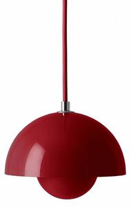 Lampada a sospensione &Tradition, Flowerpot VP10, dimmerabile, Rosso, Soggiorno, Metallo, Design
