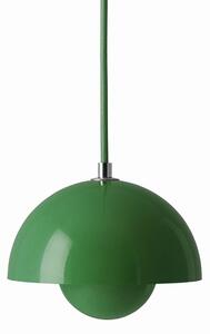 Lampada a sospensione &Tradition, Flowerpot VP10, dimmerabile, Verde, Soggiorno, Metallo, Design
