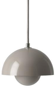 Lampada a sospensione &Tradition, Flowerpot VP10, dimmerabile, Grigio, Soggiorno, Metallo, Design