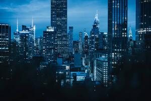 Fotografia New York City blue hour in Manhattan, Francesco Riccardo Iacomino