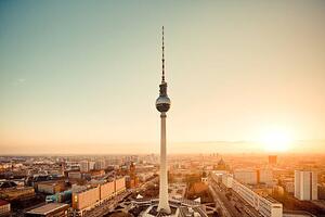 Fotografia Berlin skyline with Tv Tower Fernsehturm, spreephoto.de