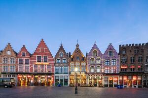 Fotografia Market Square in Bruges Belgium, Hongjie Han