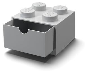 Scatola da tavolo grigia con cassetto Brick - LEGO®