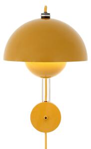 Applique da parete &Tradition, Flowerpot VP8, Giallo, Soggiorno, Metallo, Design