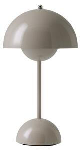 Lampade da tavolo &Tradition, Flowerpot VP9, dimmerabile, Grigio, Soggiorno, Plastica, Design