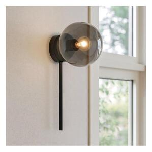Ondaluce - Lampada da parete JEWEL 1xE14/10W/230V nero/nero fumé