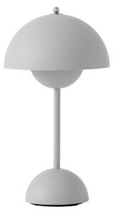 Lampade da tavolo &Tradition, Flowerpot VP9, dimmerabile, Grigio, Soggiorno, Plastica, Design