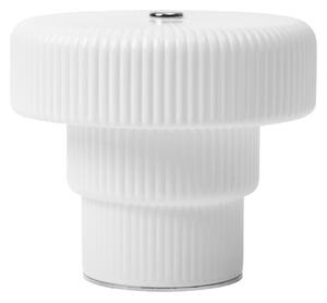 Lampade da tavolo ferm LIVING, Ripple, dimmerabile, Bianco, Soggiorno, Vetro, Moderno
