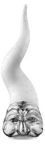 Bongelli preziosi corno con maschera pulcinella h 21 cm - varie colorazioni BIANCO ARGENTO