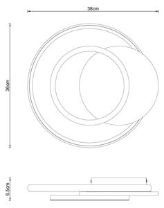 Globo 67331G-24 - Plafoniera LED JULIO LED/24W/230V