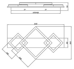 Brilagi - Plafoniera LED AXIS LED/24W/230V