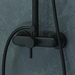 Colonna doccia colore nero in acciaio inox | KAM-ARTE NERO - KAMALU