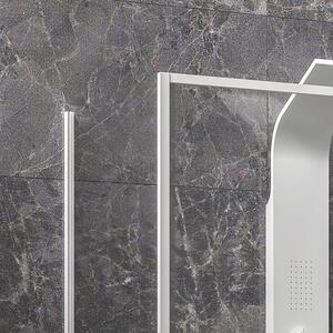 Box doccia 70x100 colore bianco vetro 6mm altezza 200h | KLA-4000N - KAMALU