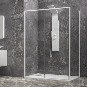 Box doccia angolare 90x150 colore bianco vetro 6mm altezza 200h | KLA-4000N - KAMALU