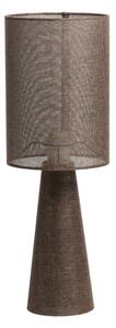 Lampada da tavolo marrone con paralume in tessuto (altezza totale 58 cm) Micky – Light & Living