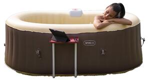 Vasca Idromassaggio da Esterno Gonfiabile Riscaldata 2 Posti 190x120x65 cm Ease.Zone Marrone