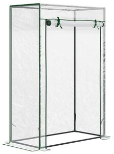 Outsunny Serra da Balcone con Ingresso Avvolgibile,100x50x150cm Trasparente | Aosom Italy