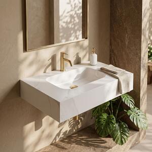 Lavabo sospeso REA Aresa Belt White 70