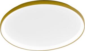 Lampada a Soffitto Krizia P/S 3000K 60W 5100lm Oro Spazzolato, LED, Diffusore Acrilico Opale, Dimmerabile - Gealuce