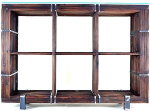 CHYRKA® Cassettiera (120-180 x 130 cm) BORYSLAW armadio credenza legno massello tavola TV loft vintage bar design industriale legno fatto a mano vetro metallo