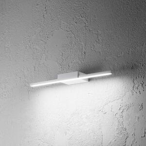 Lampada a parete GAP490C 12W 870lm 3000K IP44 in alluminio bianco opaco - Gealuce - Applique LED moderna per interni a luce indiretta