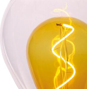 Lampadina LED, Glass in glass, E27, pera, dorato, luce calda, 4W=180LM (equiv 4 W), 360° dimmerabile, ON