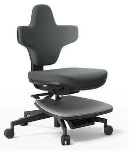 Sedia ergonomica per lavorare in piedi - Sedia da ufficio per scrivania in piedi - Seduta 5 in 1 - Inclinazione di 167° - Regolabile in altezza da 46 a 57 cm - Portata massima 150 kg